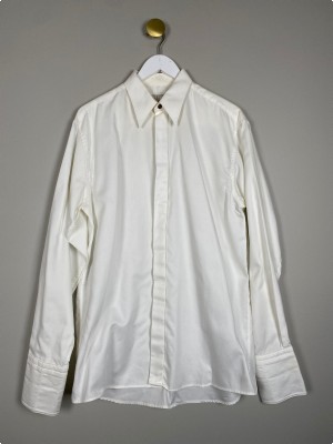 Eton str. XL <br/> råhvid skjorte