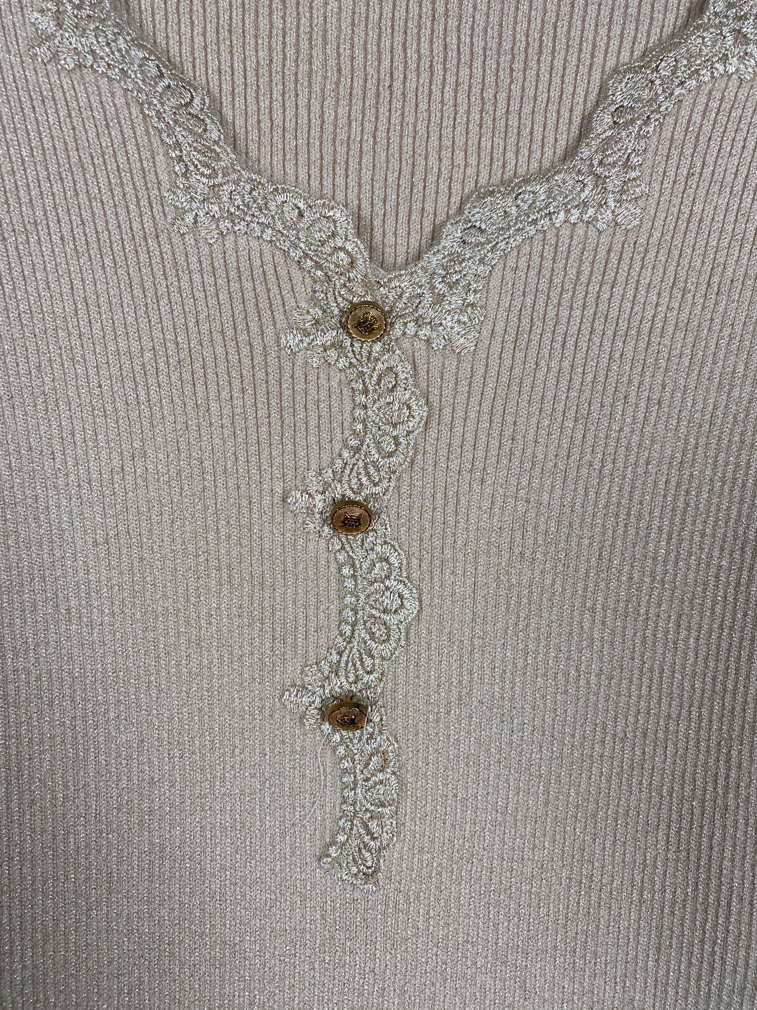 Buch CPH str. M <br/> beige kjole med glimmer - Billede 2