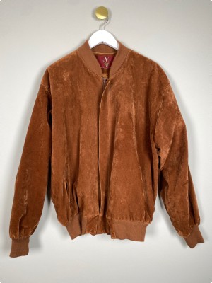 Made in Italy str. L <br/> brun ruskindjakke