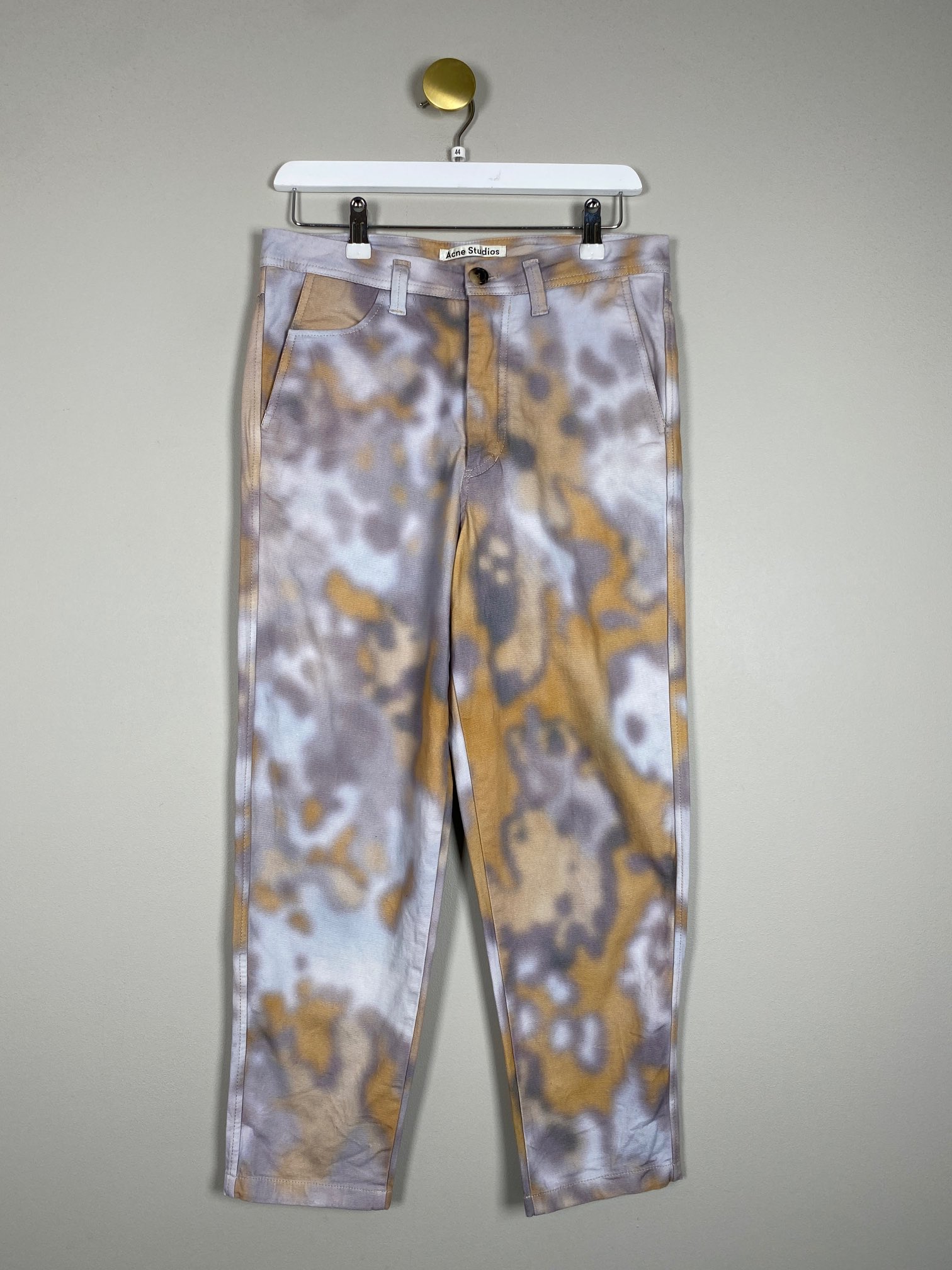 Acne Studios str. 44 <br/> bukser i lilla og orange mønster