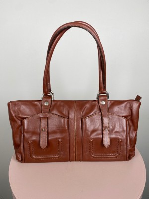 Hogan skuldertaske i brun/bordeaux