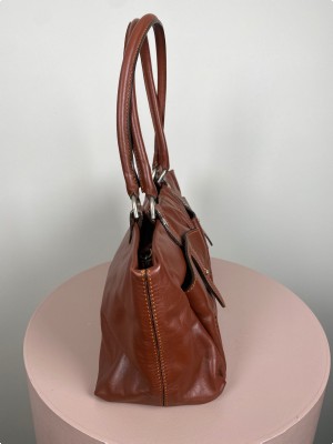 Hogan skuldertaske i brun/bordeaux