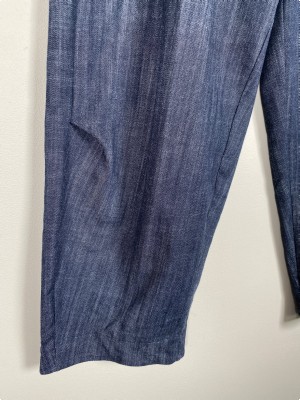 Tiffany str. L <br/> blå bukser med brede ben