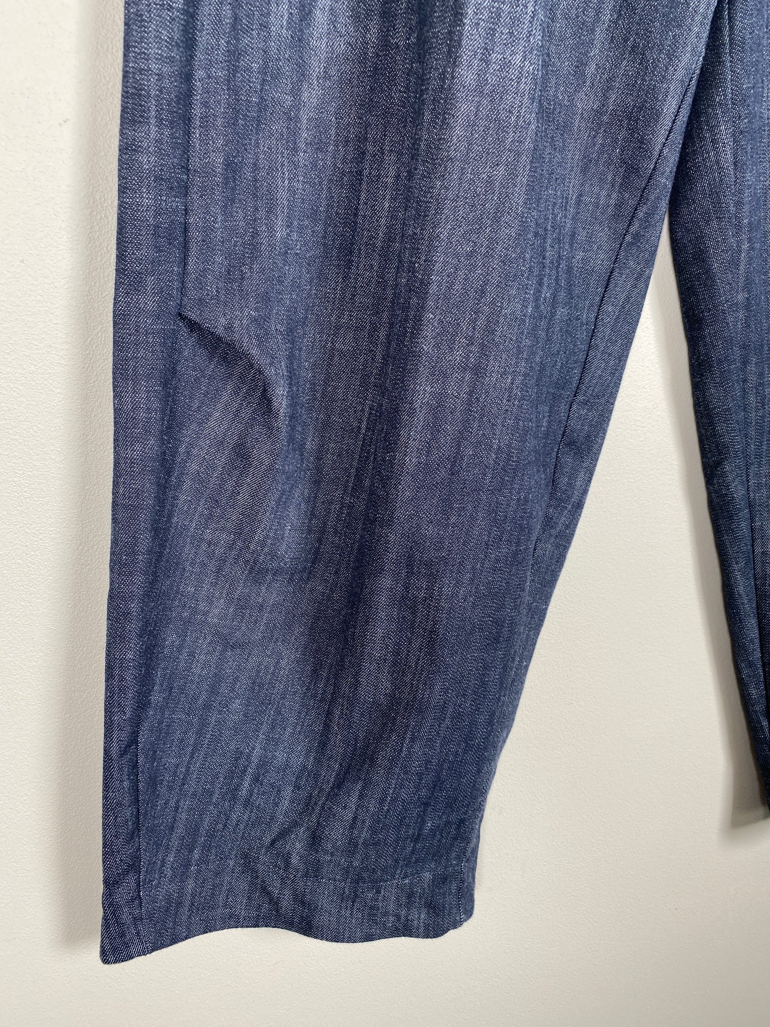 Tiffany str. L <br/> blå bukser med brede ben - Billede 2