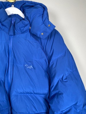 Ganni str. 42 <br/> Puffer jacket, blå