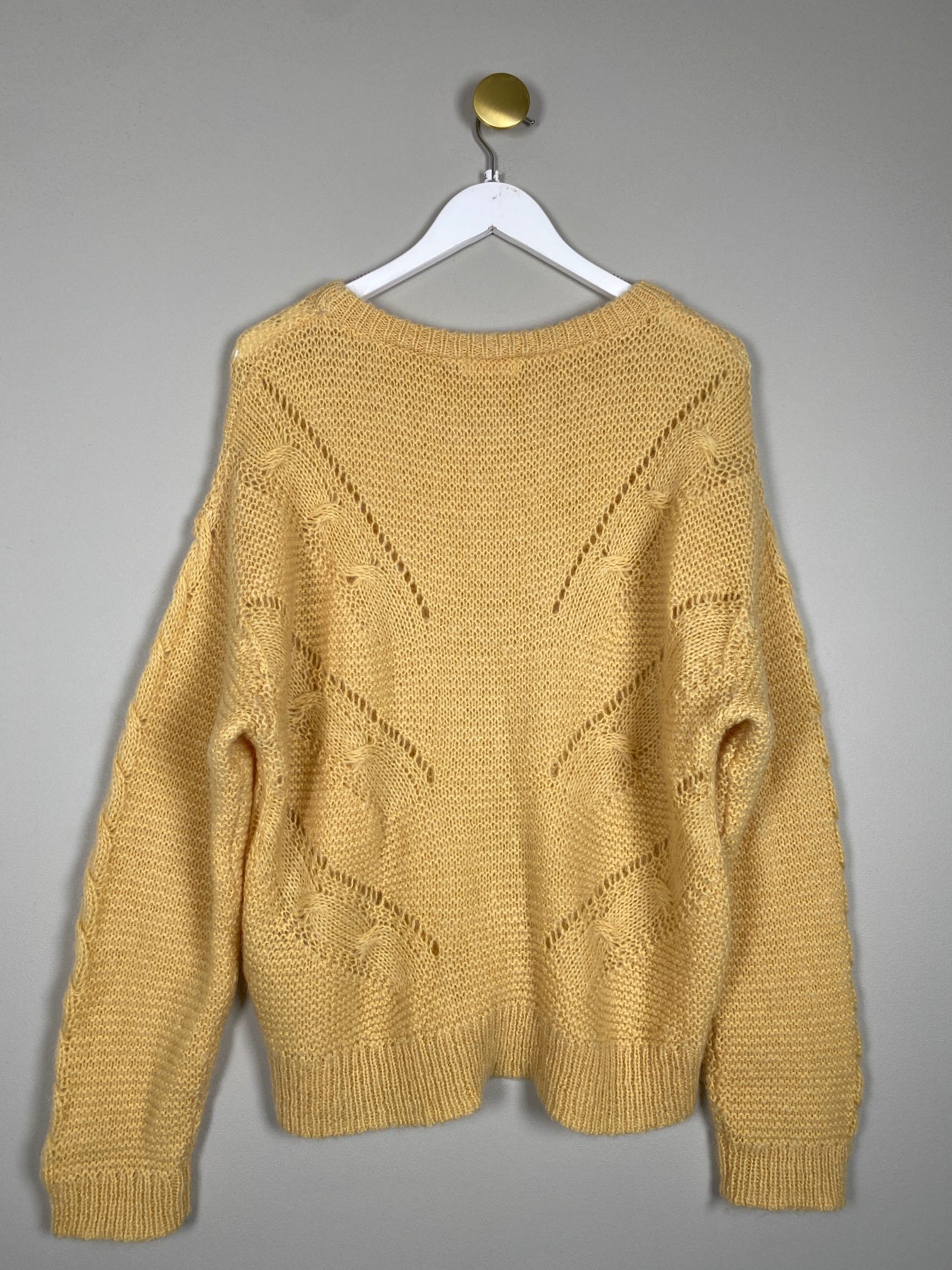 2ndday str. XL <br/> gul strik med hulmønster - Billede 3