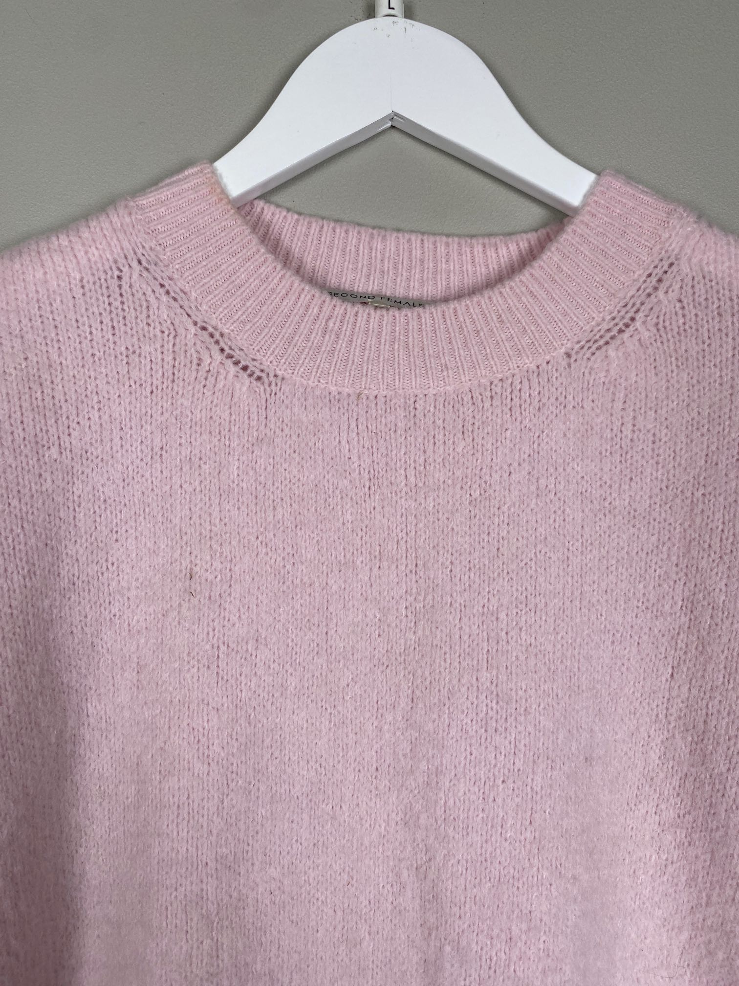 Second Female str. L <br/> lyserød strikbluse - Billede 4