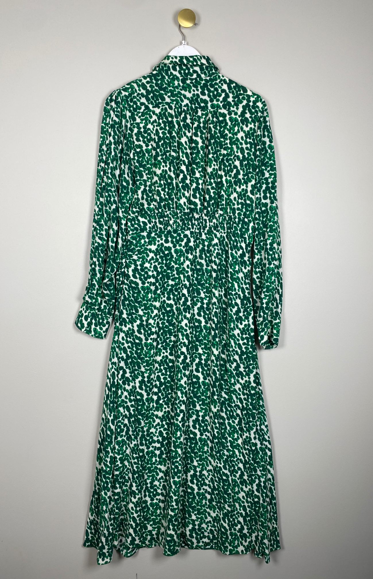 Second Female str. XL <br/> lang grønmønstret kjole - Billede 3
