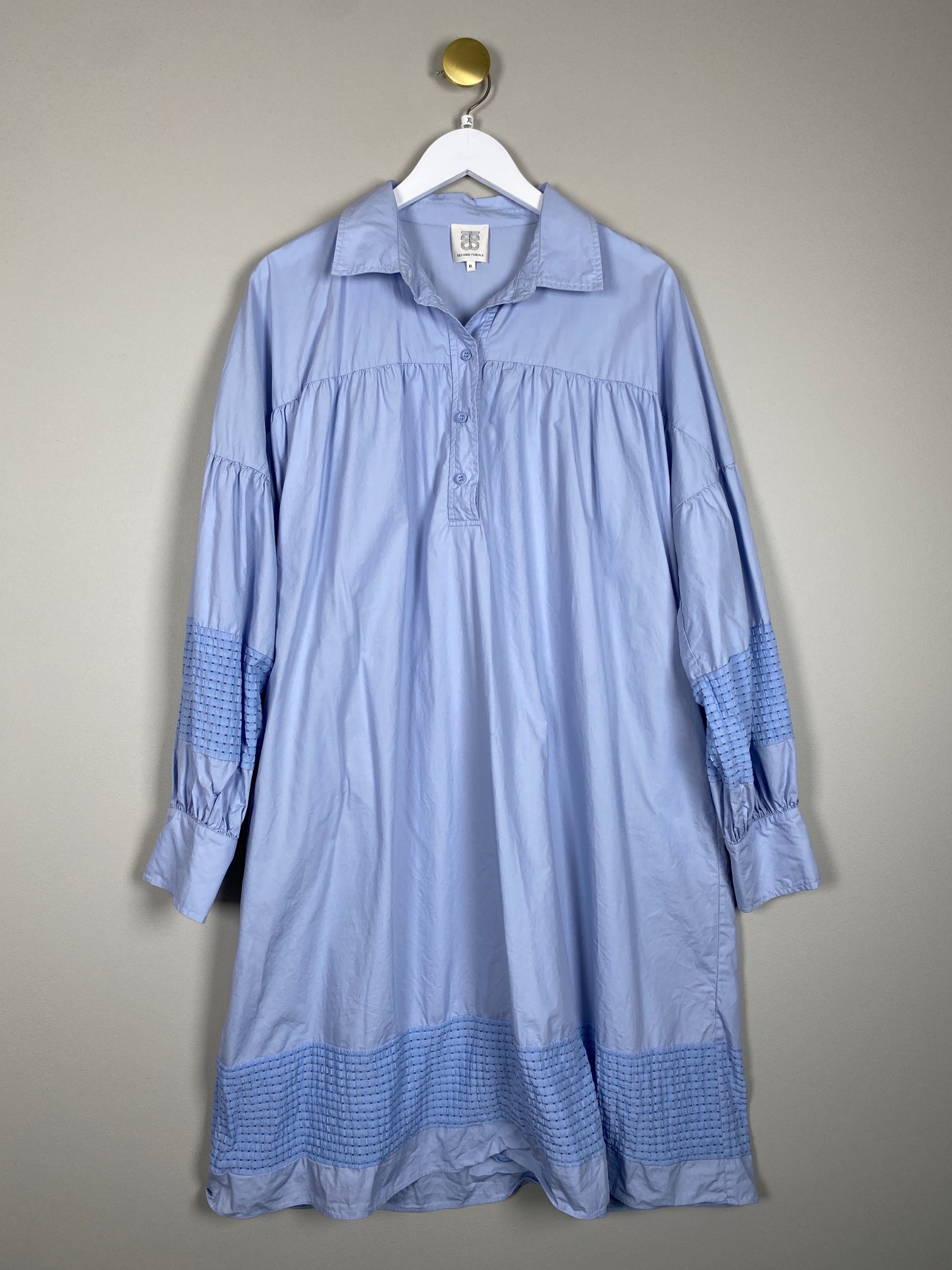 Second Female str. XL <br/> blå kjole