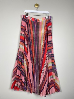 Birgitte Herskind str. 42 <br/> plisseret nederdel, multifarvet