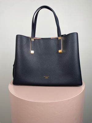 Dune London sort skuldertaske med 3 rum