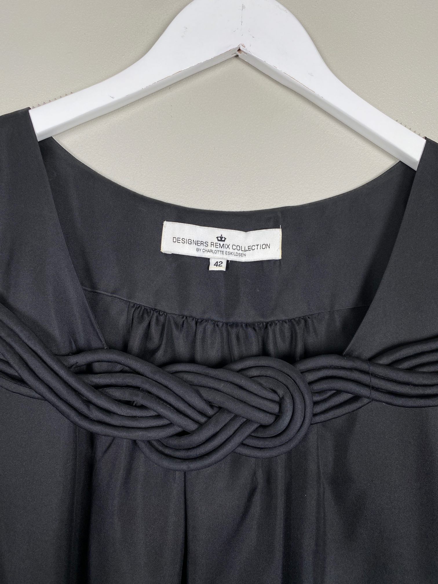 Designers Remix Collection str. 42 <br/> sort silkekjole - Billede 2