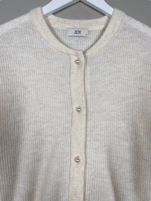 JDY str. M <br/> råhvid cardigan