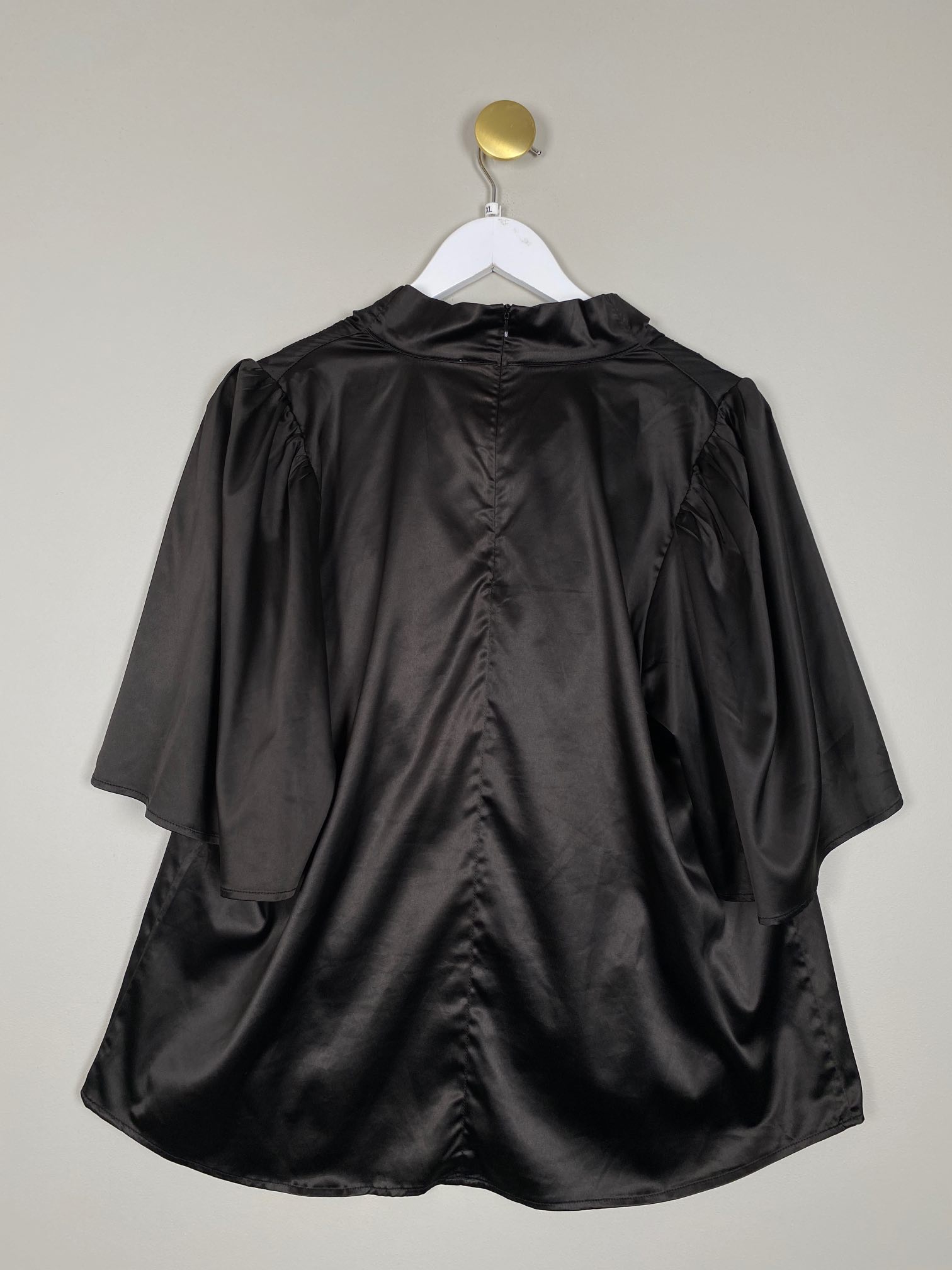 Co'Couture str. XL <br/> sort bluse med flagermus-ærmer - Billede 3