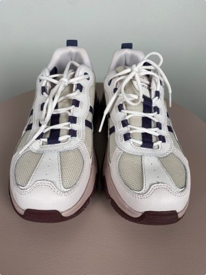 Skechers str. 37 <br/> lyse sneakers med bordeaux/lyserøde detaljer