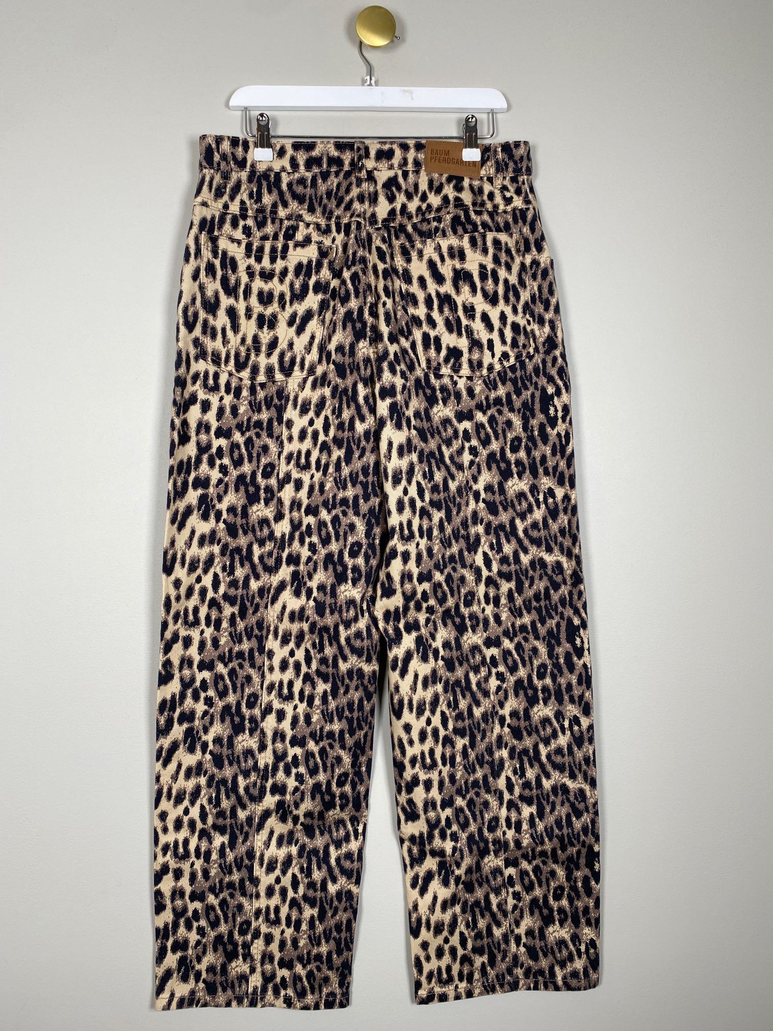 Baum und Pferdgarten str. 40 <br/> leopard jeans med brede ben - Billede 3