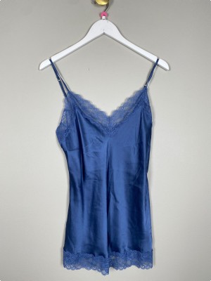 Intimissimi str. L <br/> blå blondetop