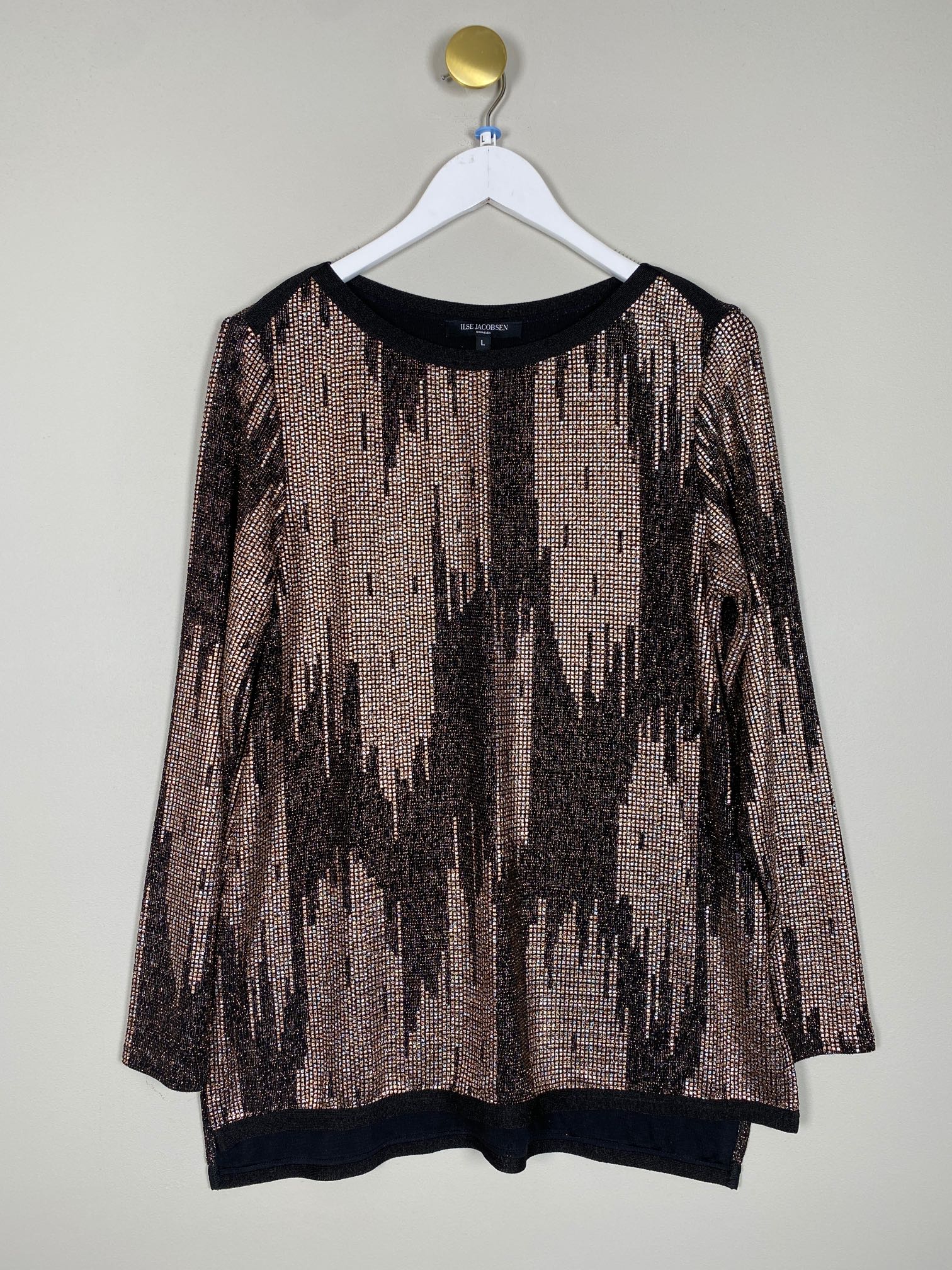 Ilse Jacobsen str. L <br/> bronze glimmerbluse