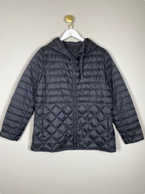 MaxMara str. 40/42 <br/> The Cube sort jakke med hætte