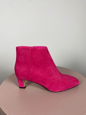 Roccamore str. 39 <br/> pink støvlet med hæl (incl. box)