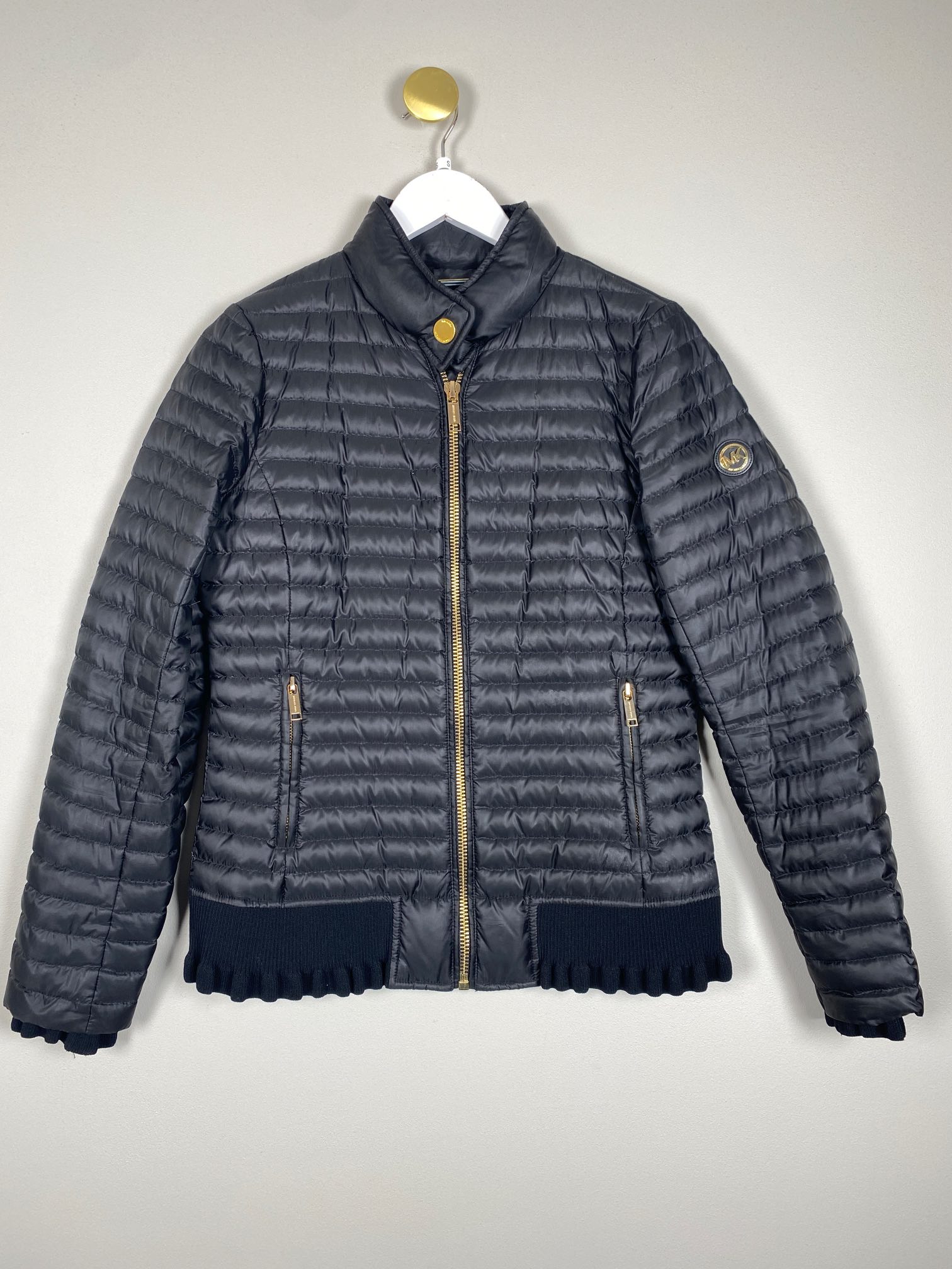 Michael Kors str. S <br/b> sort puffer jakke