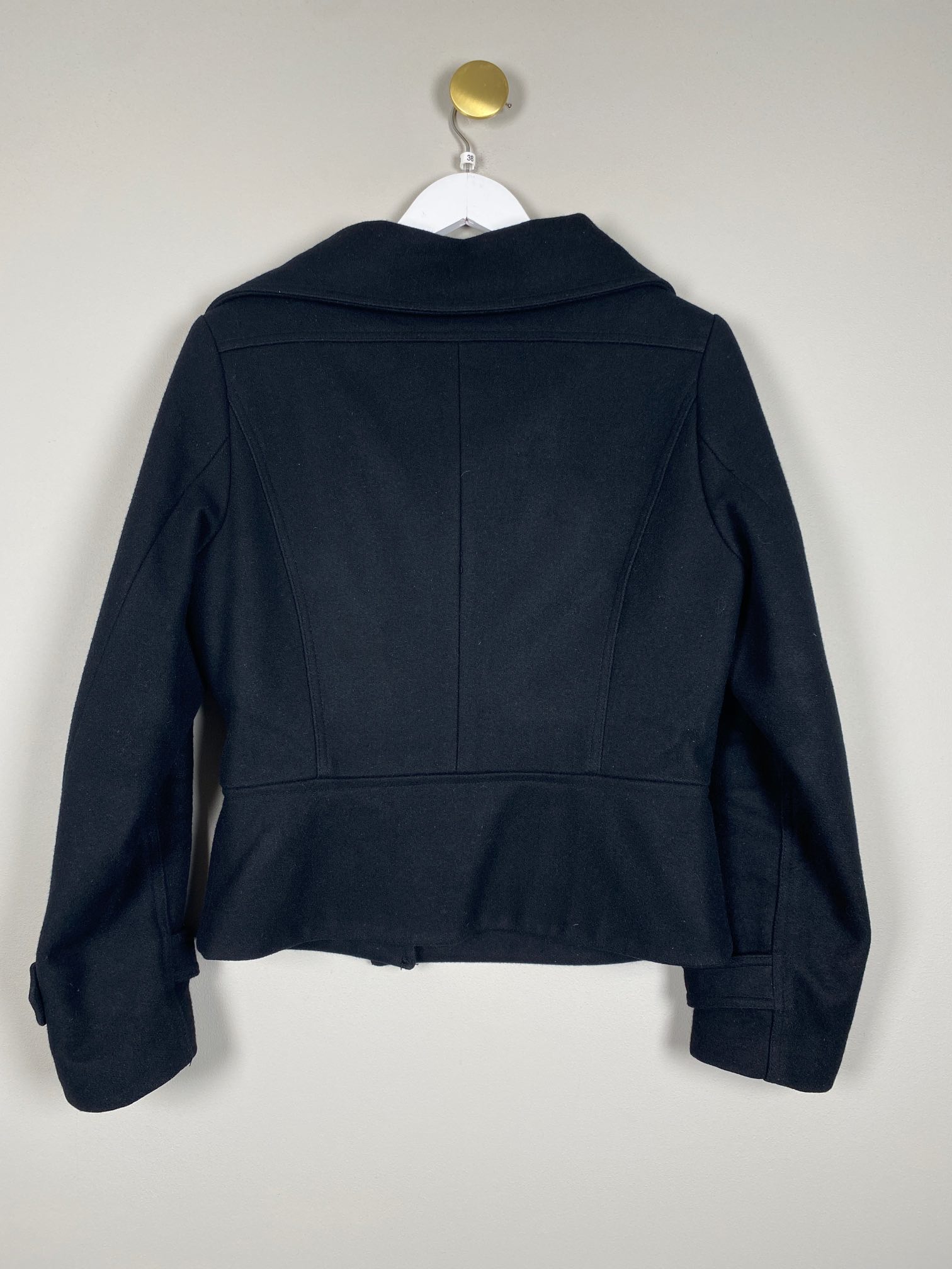 Message str. 38 <br/b> sort kort jakke i uldblandning - Billede 4