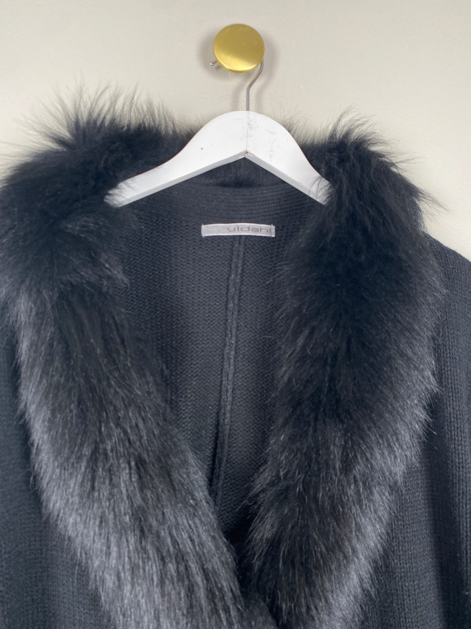 Uldahl <br/b> sort poncho - Billede 3