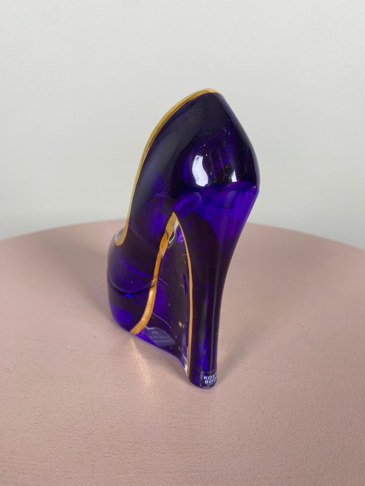 Kosta Boda glas skulptur <br/b> smuk stilethæl - Billede 2