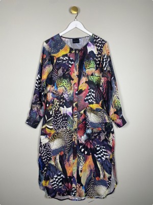 Bitte Kai Rand str. 38 <br/b> mønstret kjole med lommer