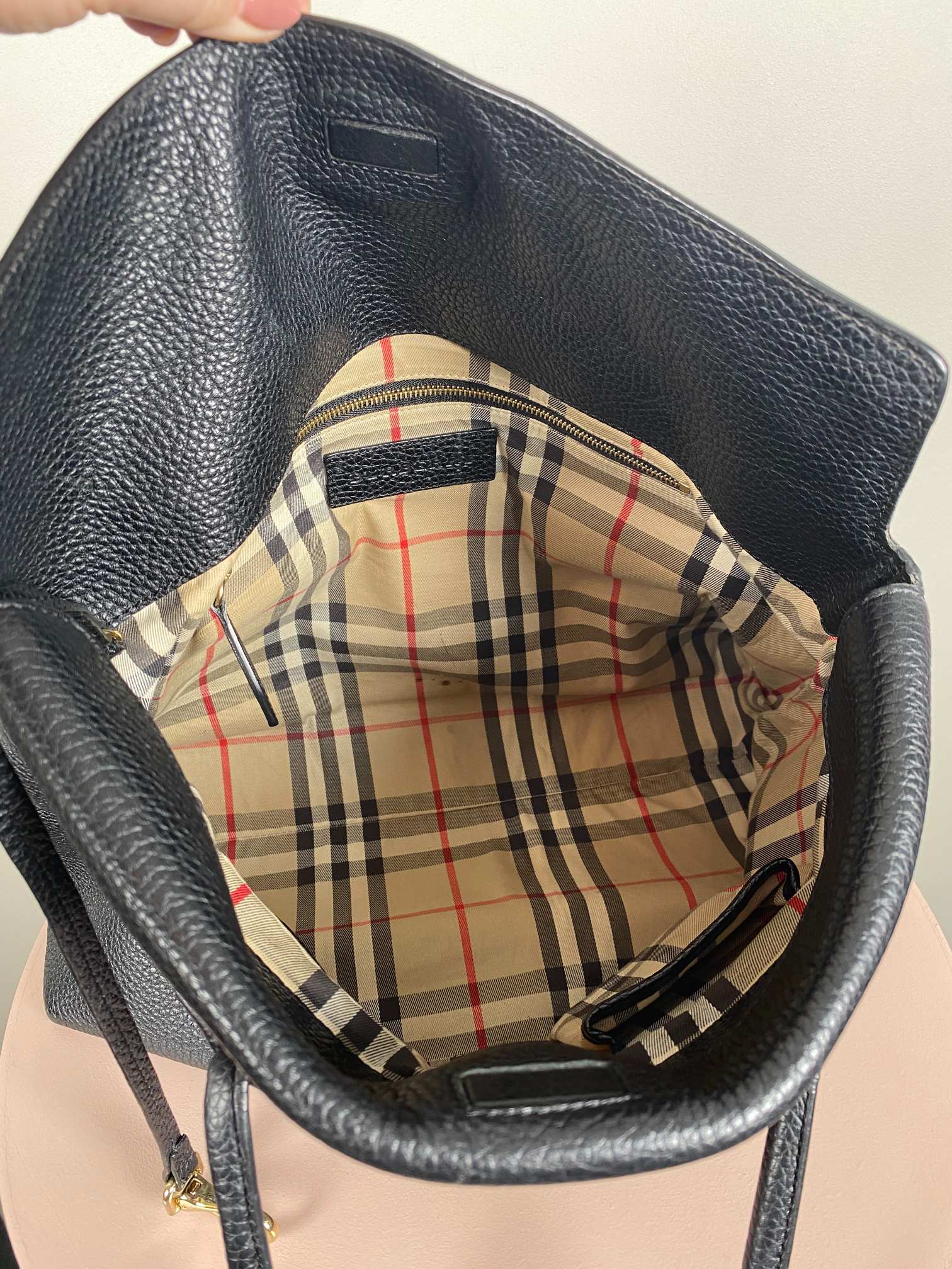 Burberry <br/b> Baynard Tote taske i sort - Billede 6