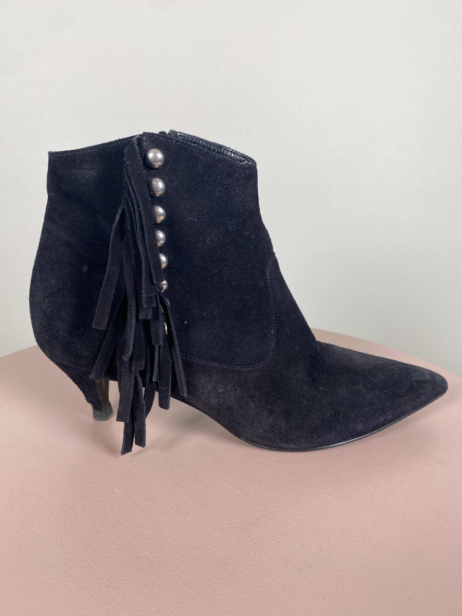 Saint Laurent str. 36,5 <br/> sort ankelstøvle (incl. box)