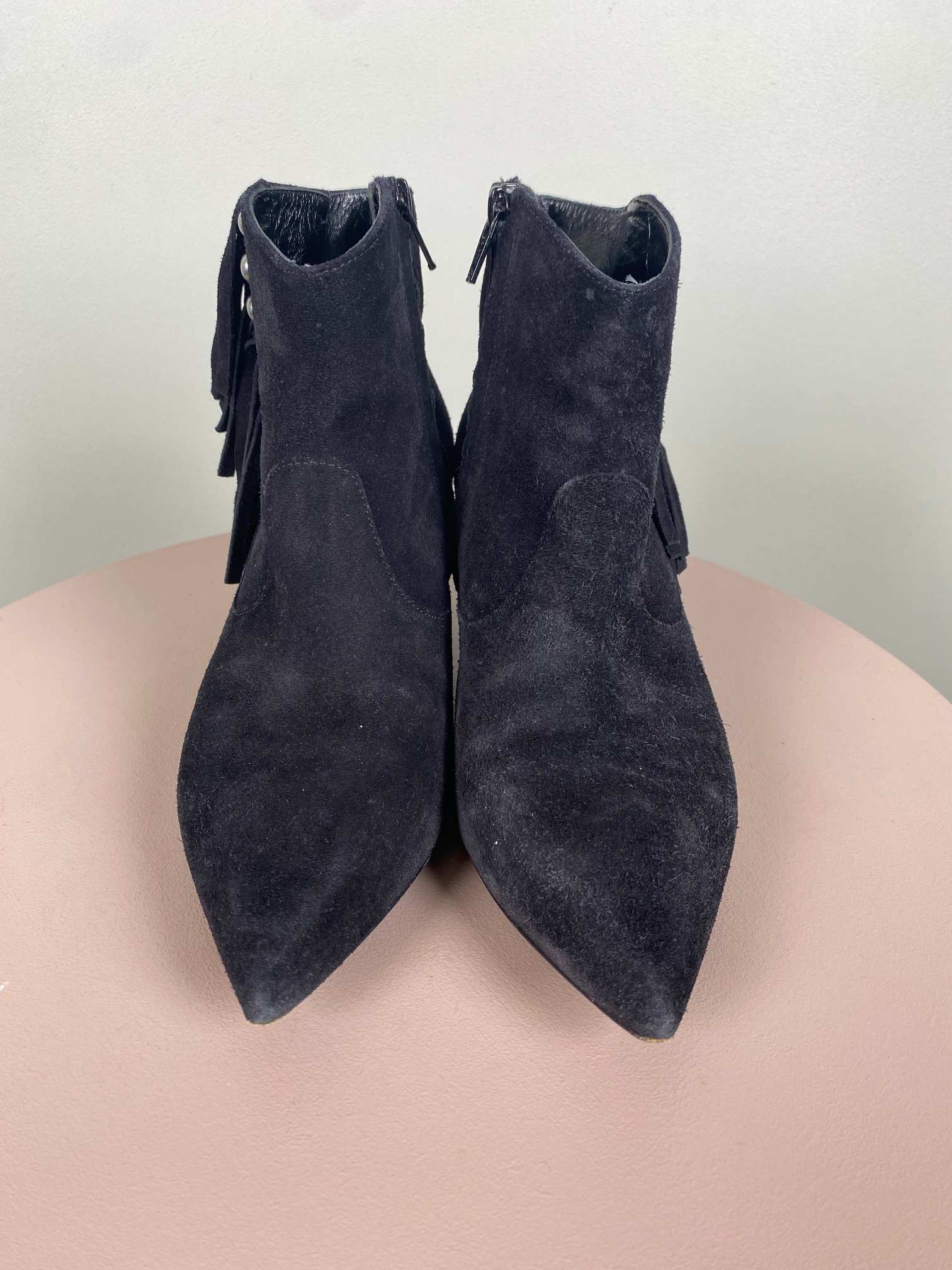 Saint Laurent str. 36,5 <br/> sort ankelstøvle (incl. box) - Billede 2