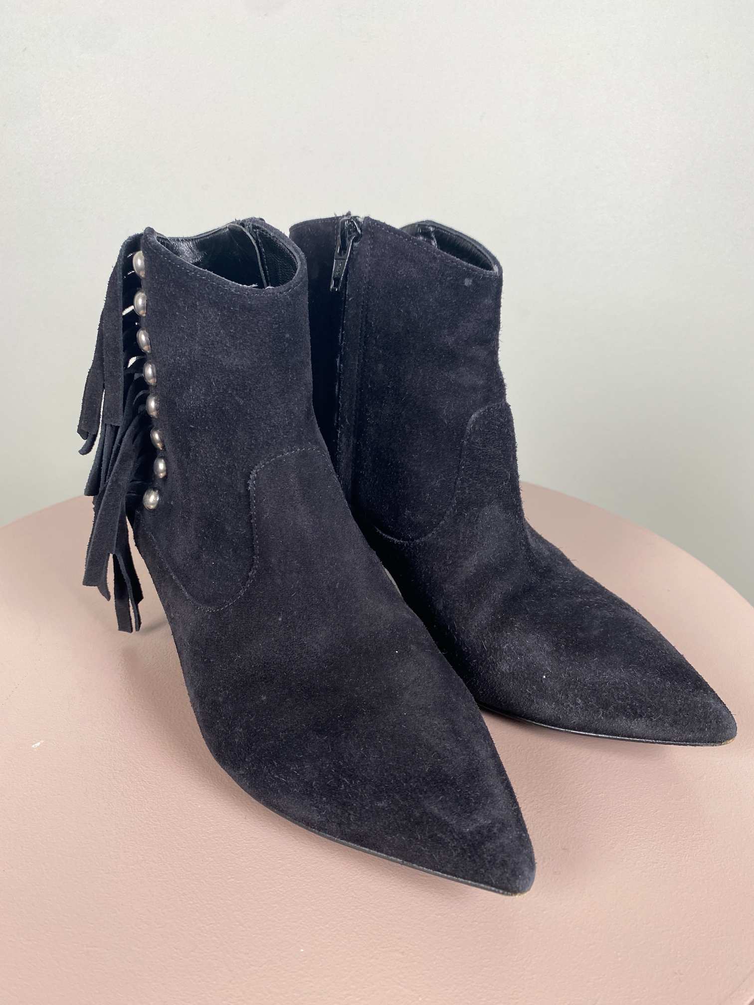 Saint Laurent str. 36,5 <br/> sort ankelstøvle (incl. box) - Billede 4