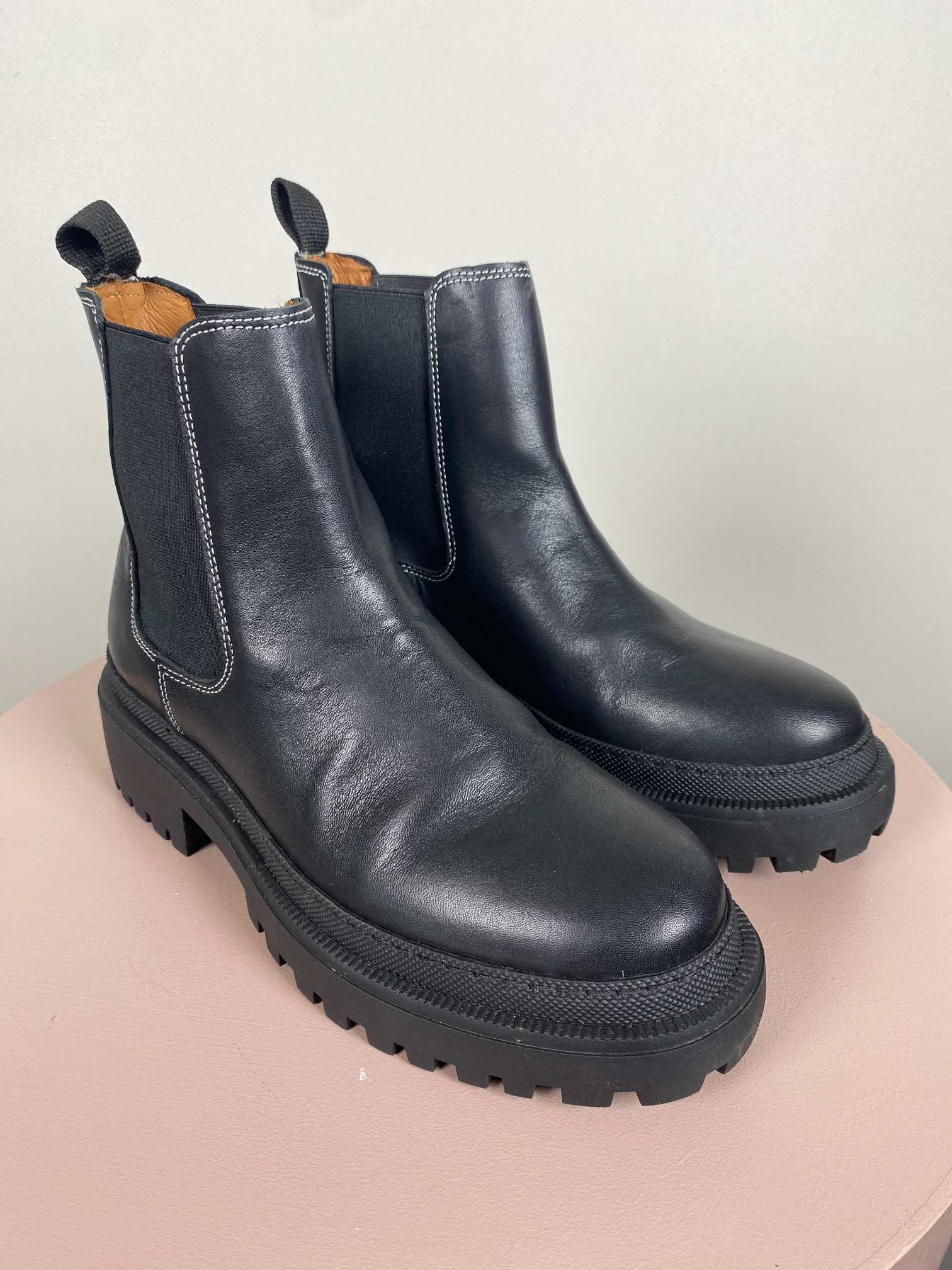 Shoe the Bear str. 38 <br/> Iona chelsea læderstøvle - Billede 5