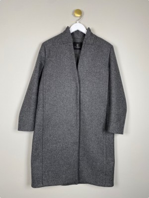 Bruuns Bazaar str. 38 <br/> grå uldjakke