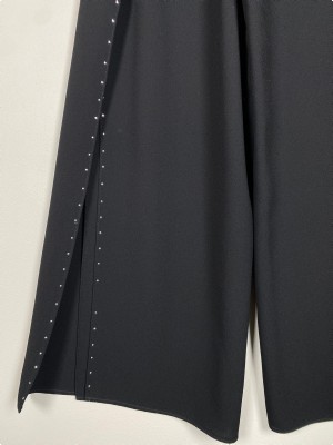 Molly Jo str. 42 <br/b> sort viddebuks med sten langs ben