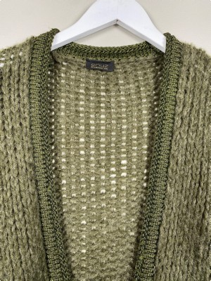 Qnuz str. L <br/b> Sort strik cardigan