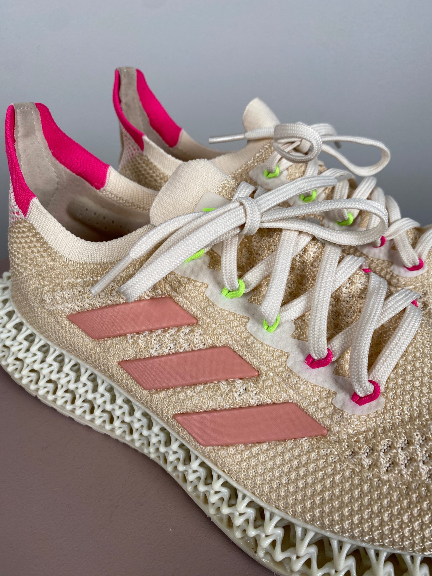 Addidas 4 D str. 40 <br/b> Creme sneakers - Billede 2