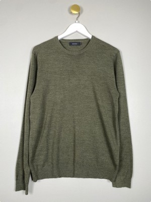 Matinique str. M <br/b> Olivengrøn stik med rund hals