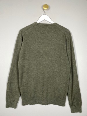 Matinique str. M <br/b> Olivengrøn stik med rund hals