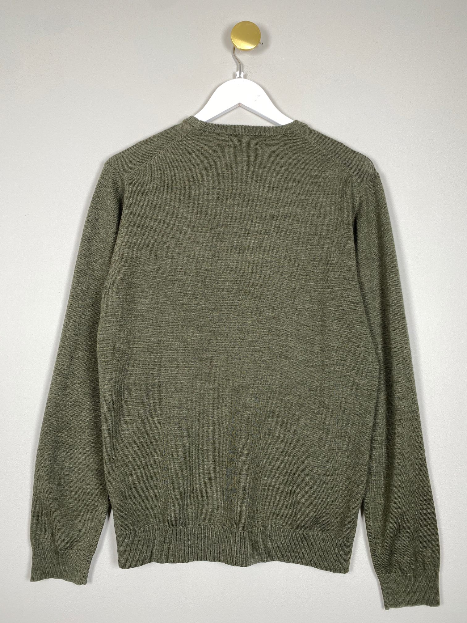 Matinique str. M <br/b> Olivengrøn stik med rund hals - Billede 2