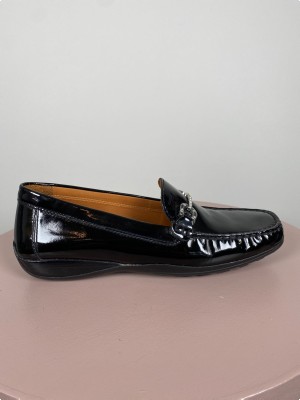 Geox str. 40 <br/> sort sko med spændedetalje