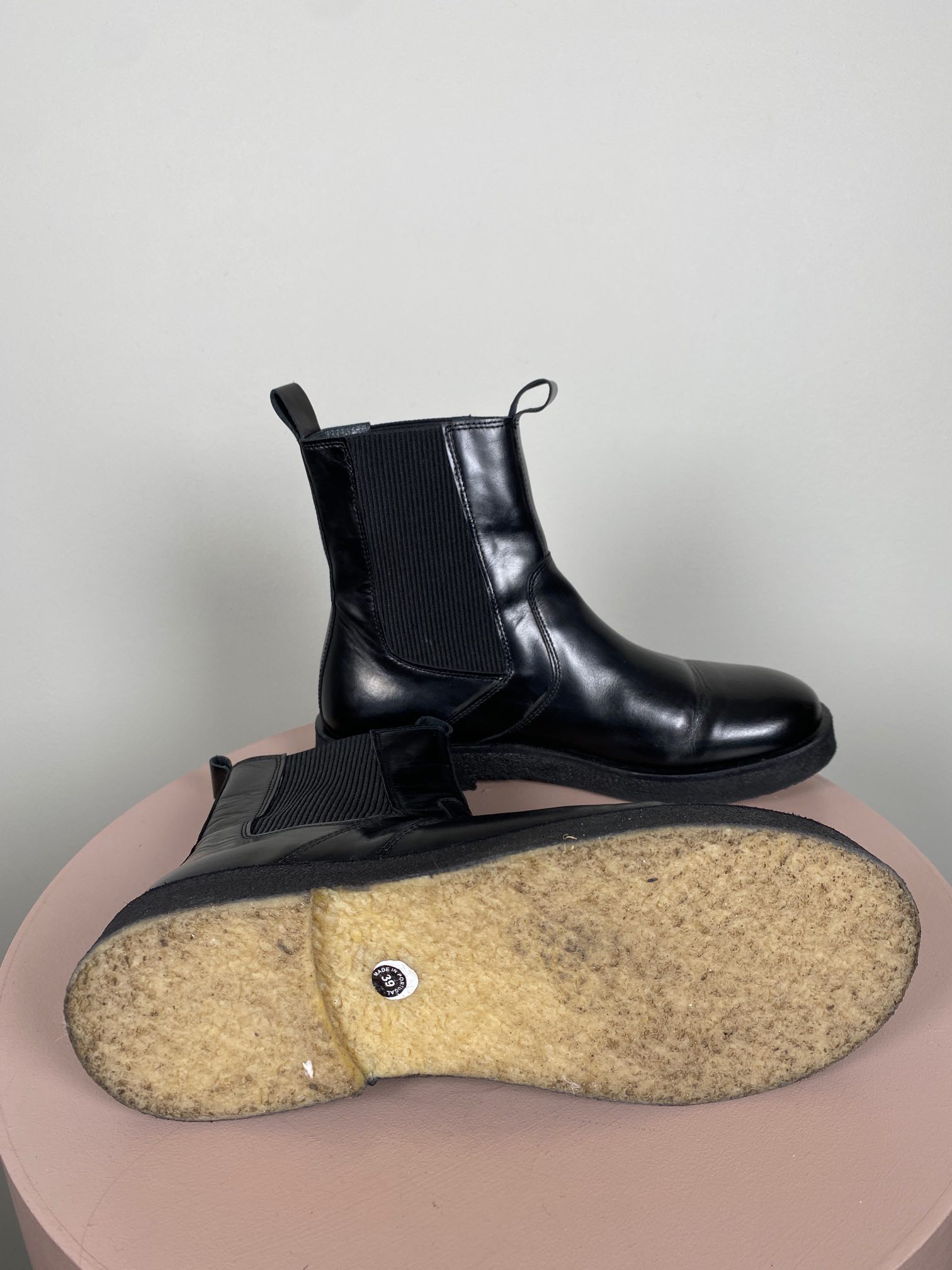 Angulus str. 39 <br/> sort ankelstøvle - Billede 3