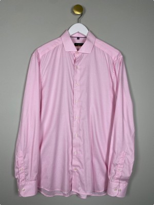 Eterna str. 42 <br/> lyserød skjorte, slim fit