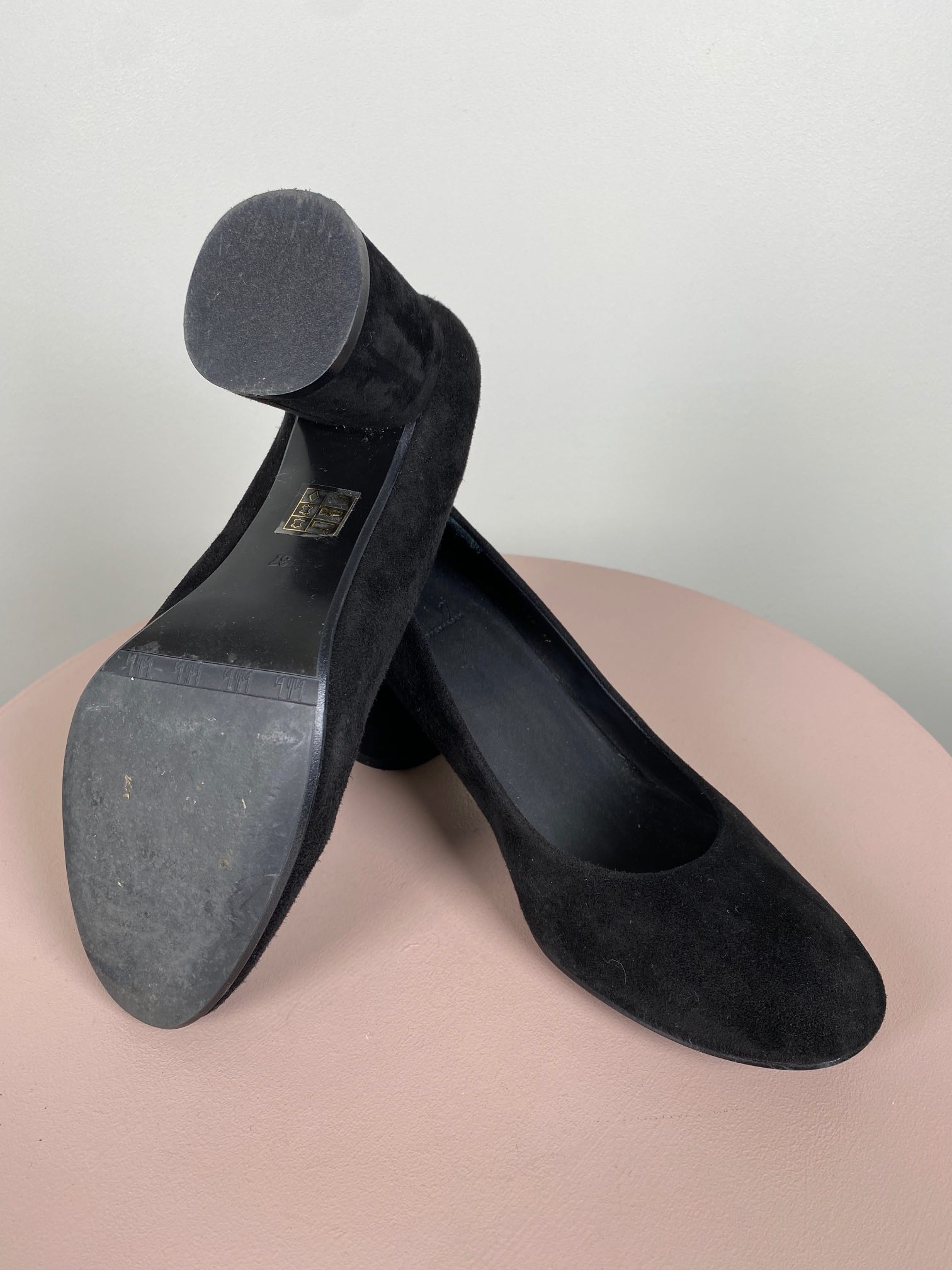 BilliBi str. 37 <br/> sorte pumps - Billede 3