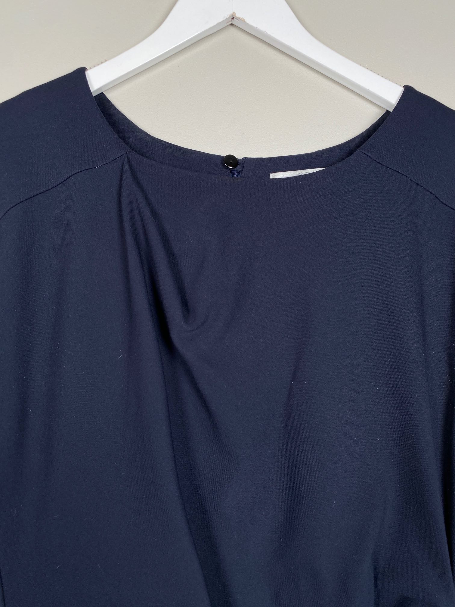 Tiger of Sweden str. 42 <br/> blå kjole med drapering i venstre side - Billede 2