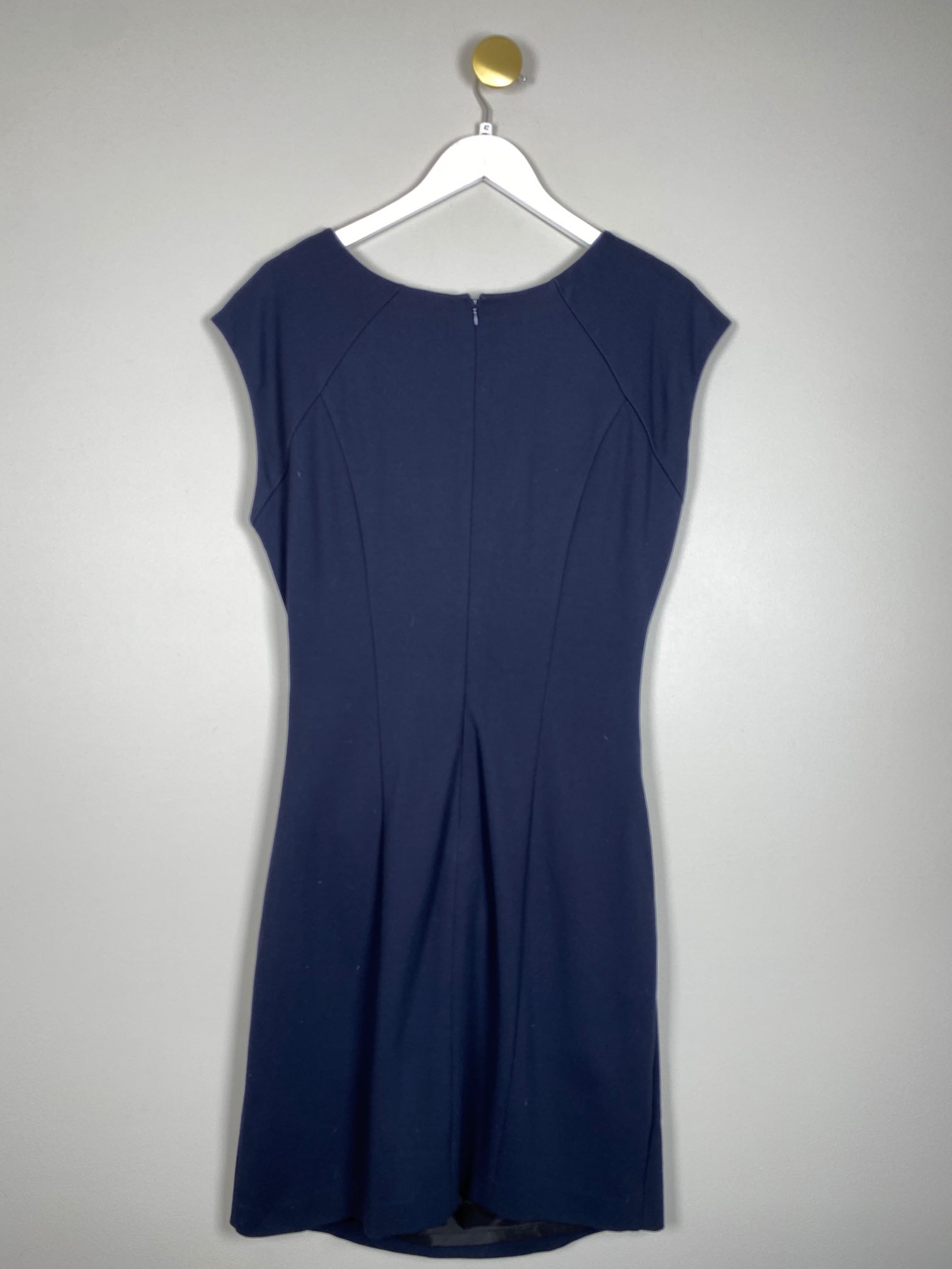 Tiger of Sweden str. 42 <br/> blå kjole med drapering i venstre side - Billede 3