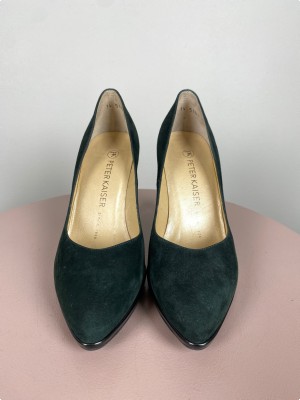 Peter Kaiser str. 35,5 <br/> mørkegrøn stilet i ruskind