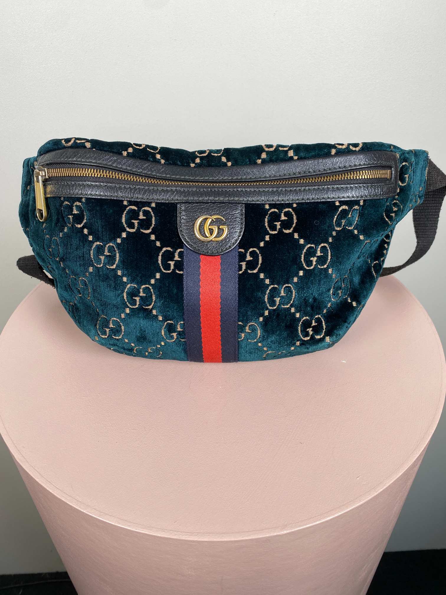 Gucci velvet bumbag, grøn - Billede 2