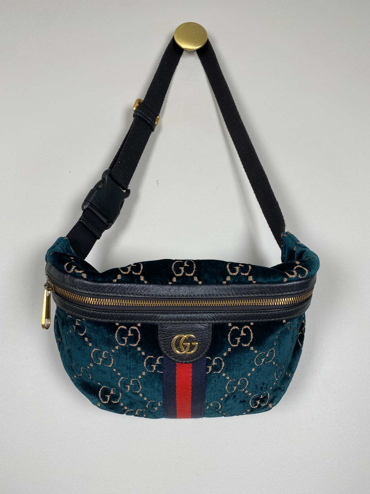 Gucci velvet bumbag, grøn - Billede 6